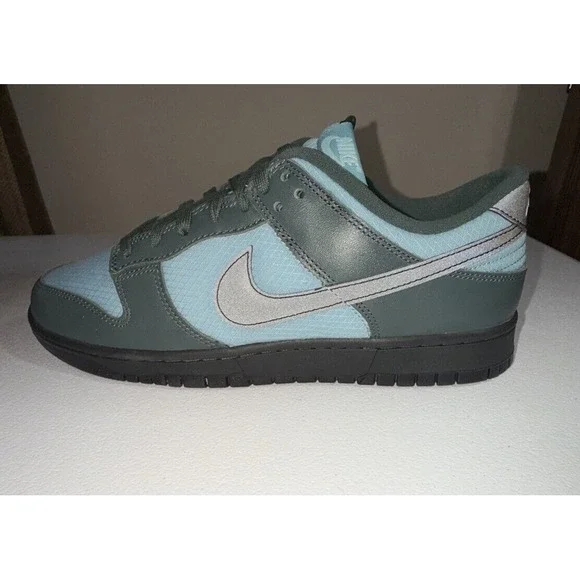 Nike Dunk Low Retro SE Vintage Green/Black-Denim Turq (FZ3052-300) Size 12 - Picture 1 of 14
